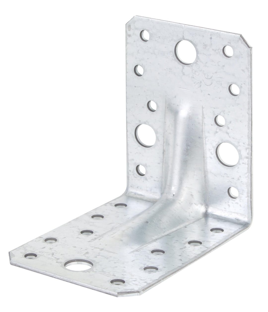 Alberts 333478 Schwerlast-Winkelverbinder mit Sicke | Grosspack | sendzimirverzinkt, 90 x 90 x 65 mm
