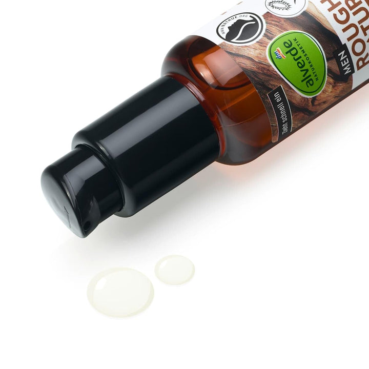 alverde NATURKOSMETIK 3er-Set Hautpflege: MEN Bartöl ROUGH NATURE kräftigt & pflegt Barthaar ohne zu