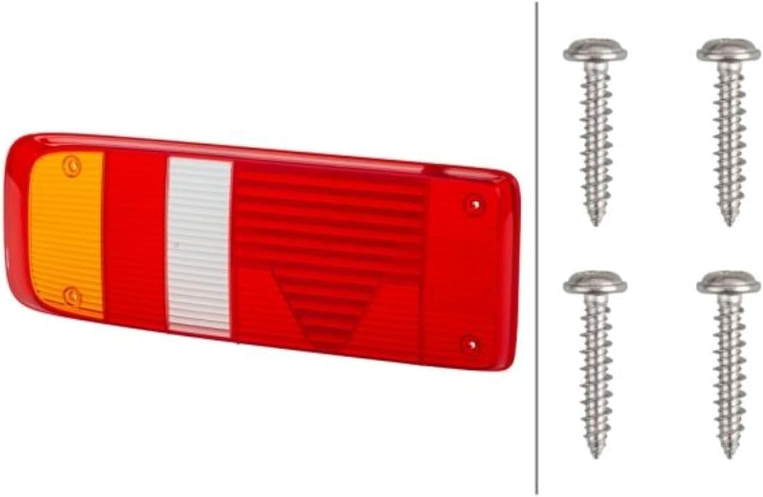 HELLA - Heckleuchte - EasyConn I - Glühlampe - 24V - Anbau/geschraubt - Lichtscheibenfarbe: mehrfarb
