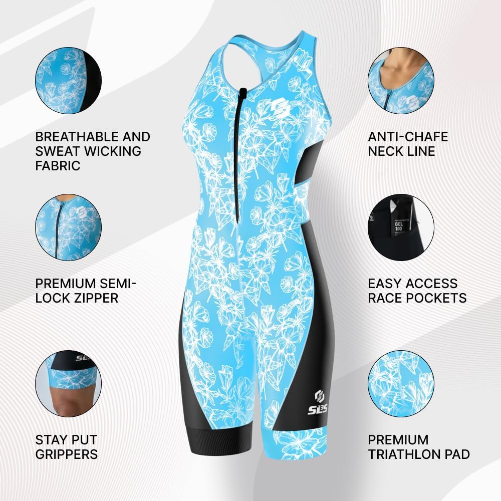 SLS3 Triathlon Anzug für Damen | Triathlonanzug | Trisuit | Triathlon Einteiler | FX 2.0 Schwimmanzu