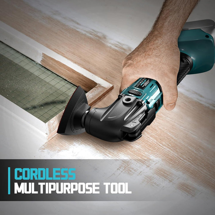 LIVOWALNY Akku-Multifunktionswerkzeug, Oszillierwerkzeug, Multitool Kompatibel mit Makita 18V, 6-Gan