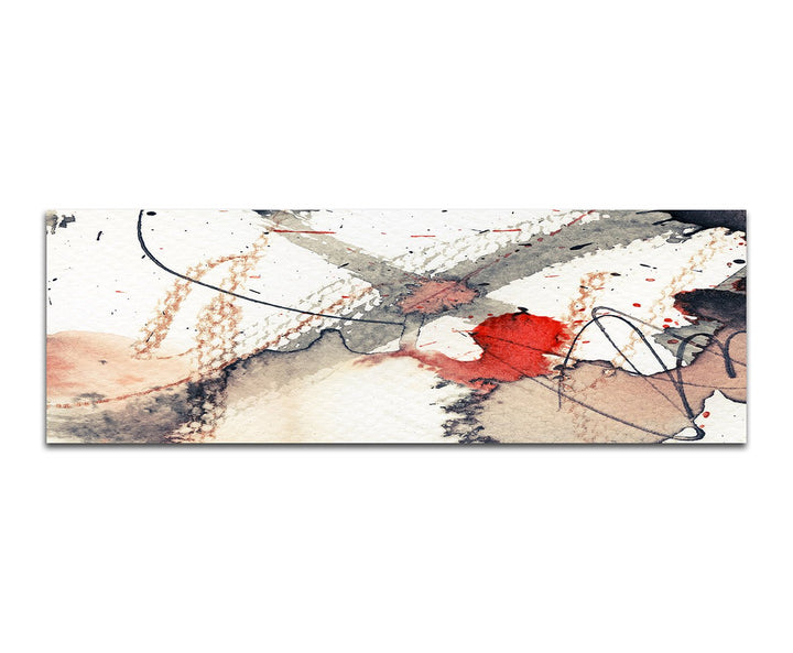 Paul Sinus Art Panoramabild auf Leinwand und Keilrahmen 150x50cm Hintergrund abstrakt Texture Grunge