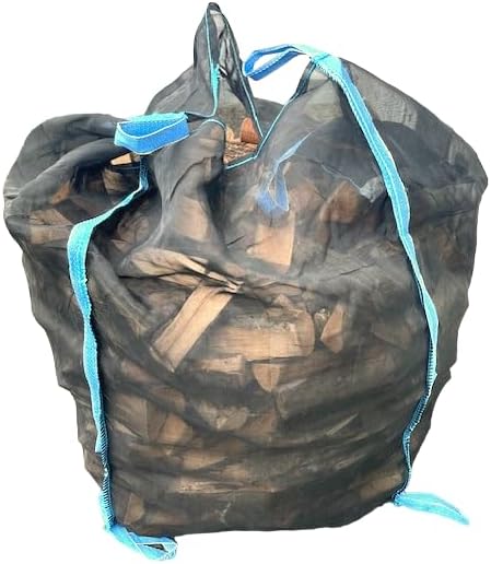 5 Stück Woodbag Big Bag 100x100x130 cm (ohne Inhalt) Boden geschlossen mit Mosquito-Gewebe