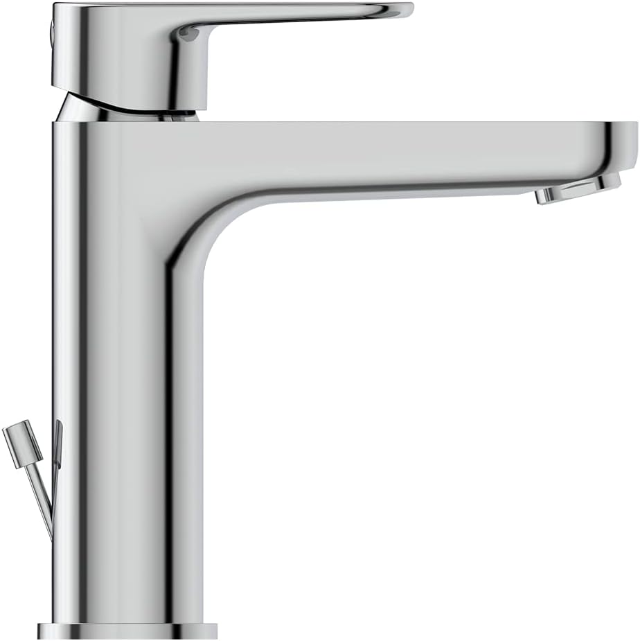 Ideal Standard BC725AA Cerafine O Waschtischarmatur, Chrome, Basin Mixer with Waste Basin Mixer with