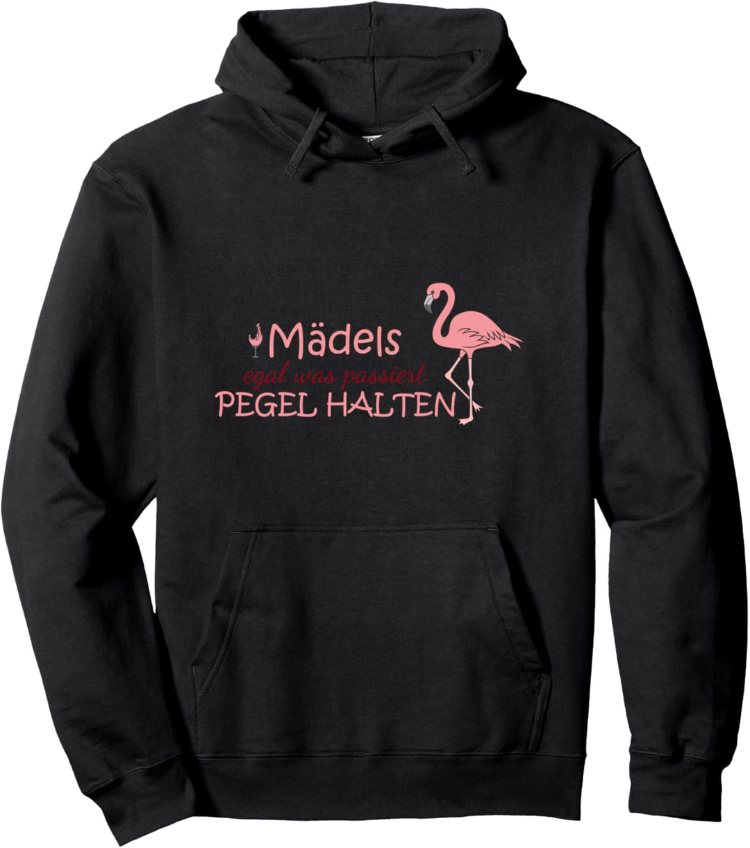 Rotwein Winzer Alk Mädels egal was passiert Pegel halten Pullover Hoodie
