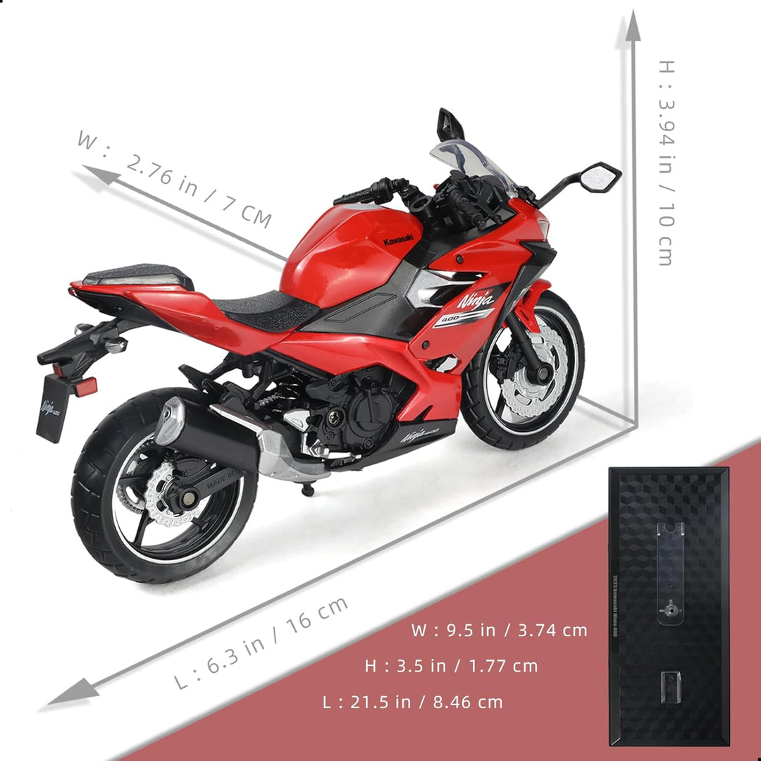 Massstab 1:12 Modell Motorrad Kompatible für Kawasaki Ninja 400 Kunststoff mit Druckguss Motorrad-Mo