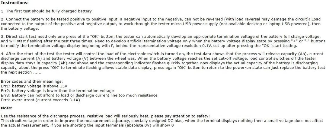 5 Stück HW-586 ZB2L3 Blei-Säure-Batterie-Kapazitätsanalysator