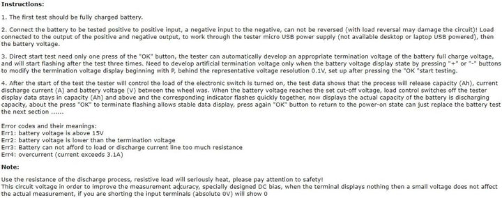 5 Stück HW-586 ZB2L3 Blei-Säure-Batterie-Kapazitätsanalysator
