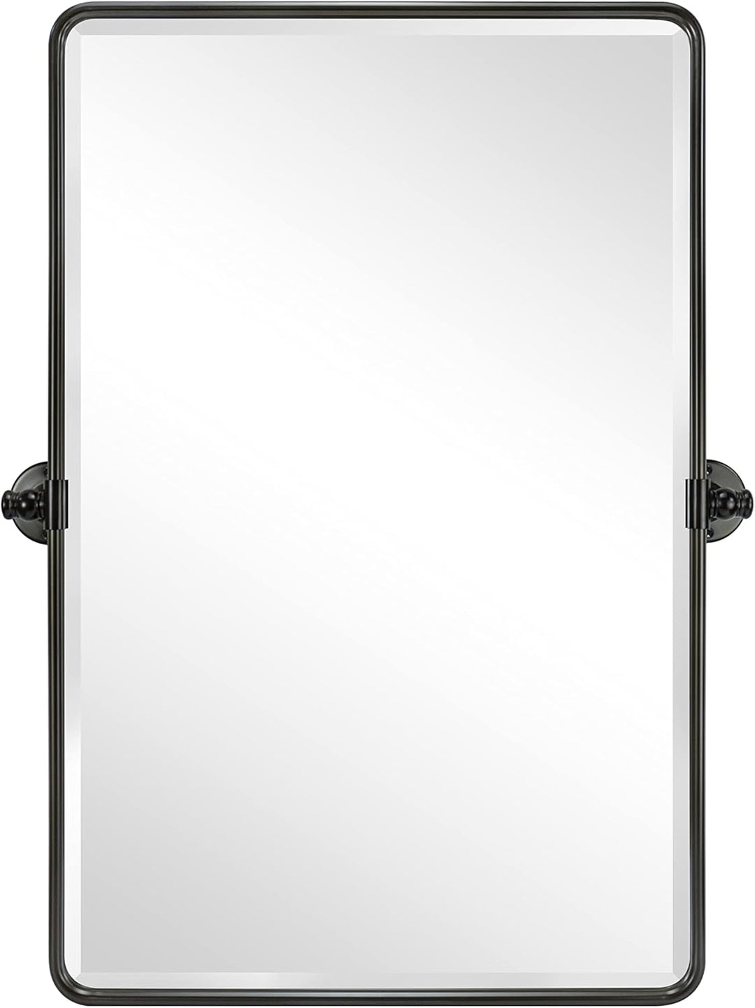 TEHOME 50,8 x 76,2 cm Pivot Rechteck Badezimmerspiegel Öl eingerieben Bronze Metall gerahmt Kippen a