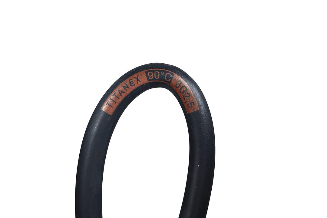 Nexans Titanex Gummikabel H07RN-F 3G2,5 3x2,5mm² schwarz für Baustelle Garten Boot Camping 25m Ring