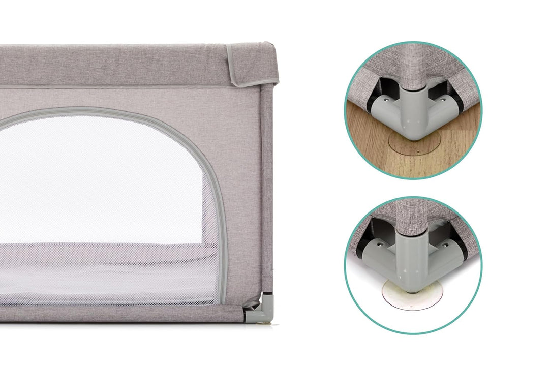 Fillikid Laufgitter Mia Exclusiv | Laufstall Schutzgitter Masse offen: 95 x 95 cm | Krabbelgitter ab