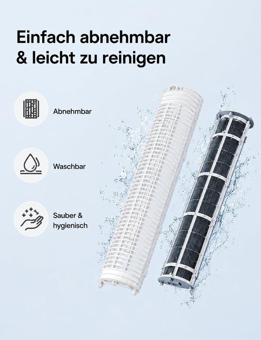 Dreo Turmventilator mit Kühlung leise, Ventilator mit Wasserkühlung, 40-Zoll Luftkühler, Verdunstung