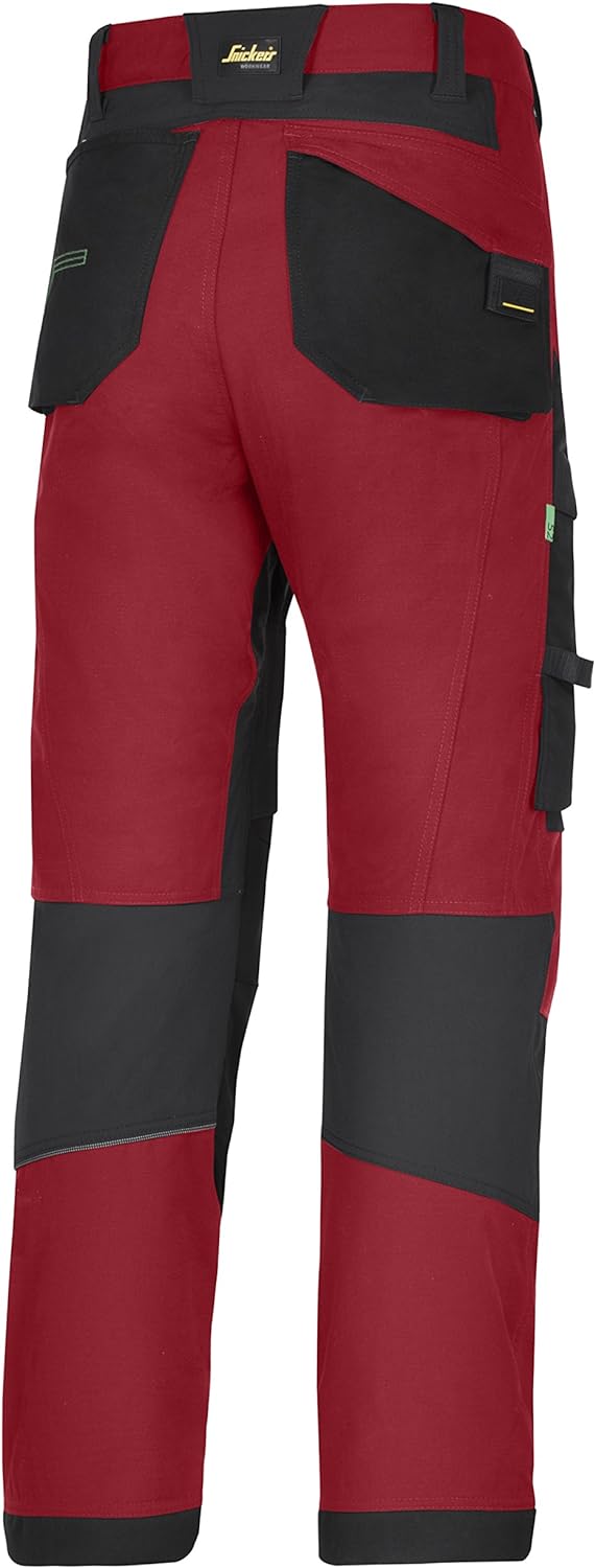 Snickers Workwear 6903 FlexiWork Arbeitshose, 1 Stück, 50, chili, 69031604050 50 Chili, 50 Chili
