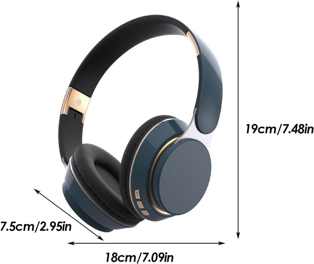 Over-Ear-Headset, Stereo Sound Atmungsaktiver Kopfhörer, Leicht Und Tragbare Kabellose Ohrhörer, Für