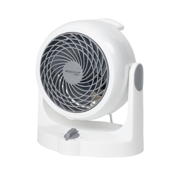 Iris Ohyama Woozoo, Leiser, leistungsstarker & tragbarer Tischventilator, 13m², Reichweite 13m, Vert