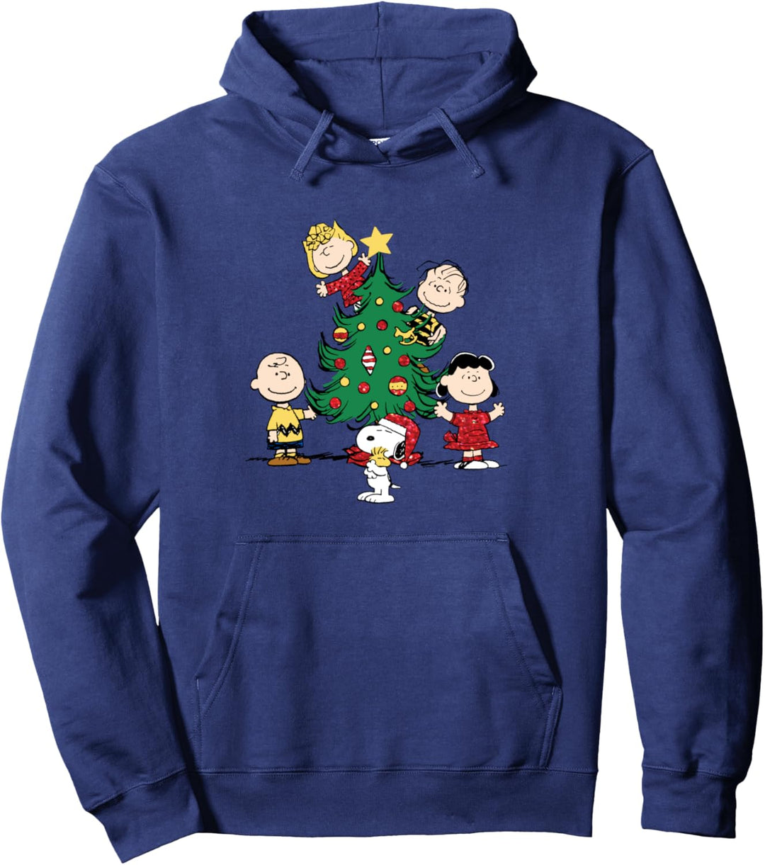 Peanuts Feiertags-Baum Pullover Hoodie