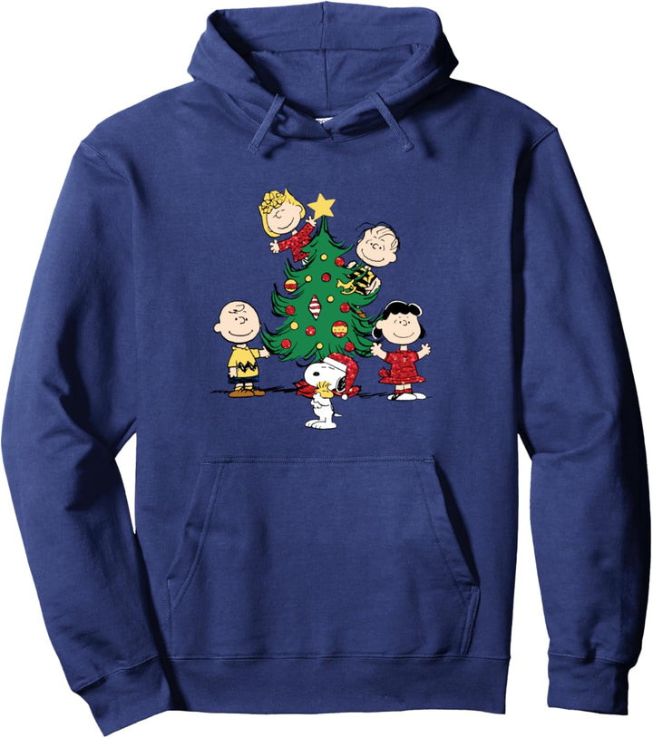 Peanuts Feiertags-Baum Pullover Hoodie