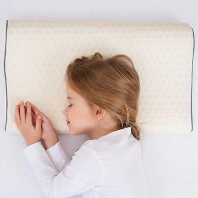 SIKAINI Kinder Kissen für Bett Schlafen Oeko-Tex Hypoallergenic Memory Schaum kinderkissen Neck-Prot