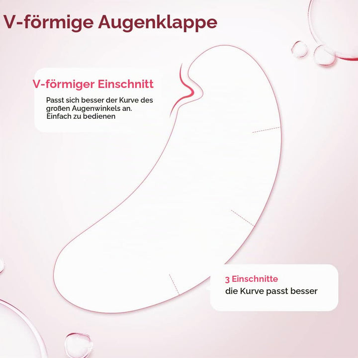 Lunamoon Augenpads für Wimpernverlängerung Pad 100Paar Wimpern Pads V-Shape | Wimpernverlängerung Au