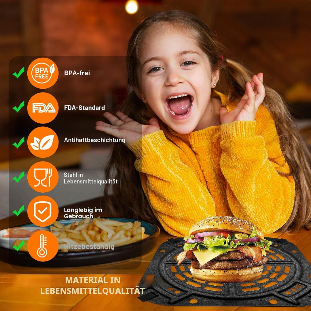 Air Fryer Ersatzteile für Ninja AF141 Air Fryer Pro 4 in 1 AF142 Air Fry Max 5 in 1 5 QT, 8,5 &