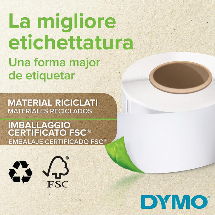 DYMO Original LabelWriter Versand/Namensschild-Etiketten 102 mm x 59 mm 2 Rollen mit je 575 leicht a