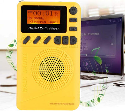 DAB Radio, Tragbares DAB Taschenradio, USB Stereo Radio mit 1,44 Zoll LCD Display, Lesegerät, MP3 Pl