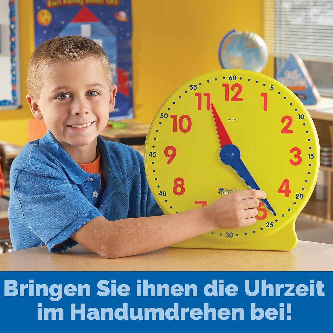 Learning Resources Big Time Learning 12-Stunden-Lernuhr