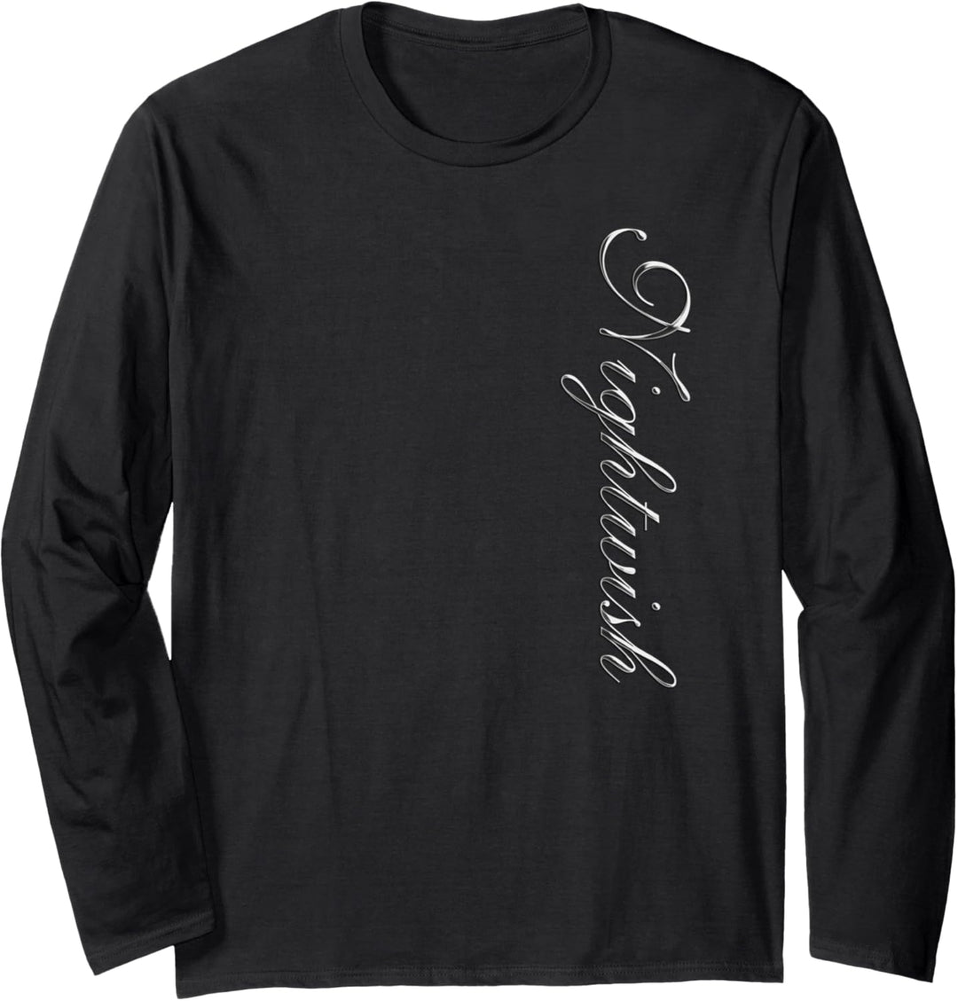 Nightwish Logo Silber Vertikal Langarmshirt