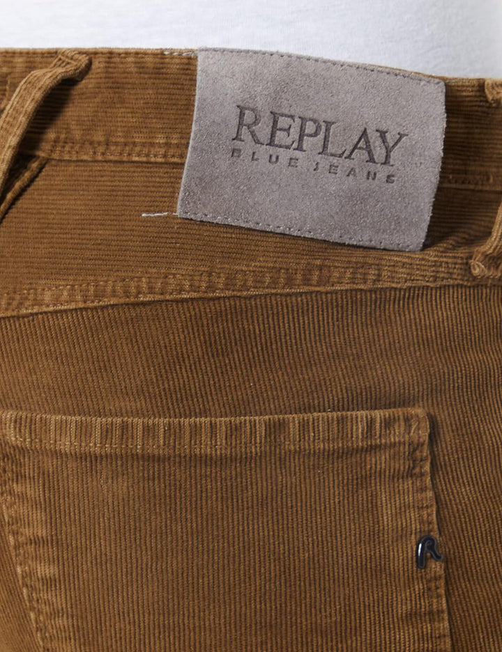 Replay Herren Jeans Anbass Slim-Fit mit Power Stretch 28W / 32L 695 Woody Brown, 28W / 32L 695 Woody