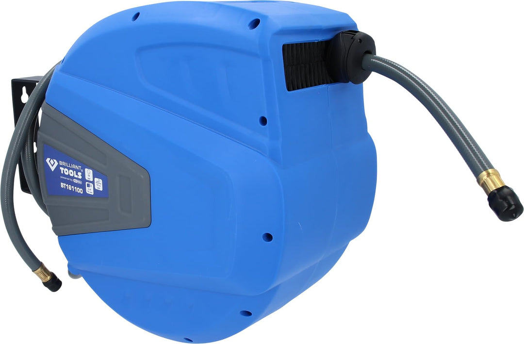 BRILLIANT TOOLS BT161100 DL-Schlauchaufroller Ø10mm, Anschluss 3/8", PVC [Powered by KS TOOLS]