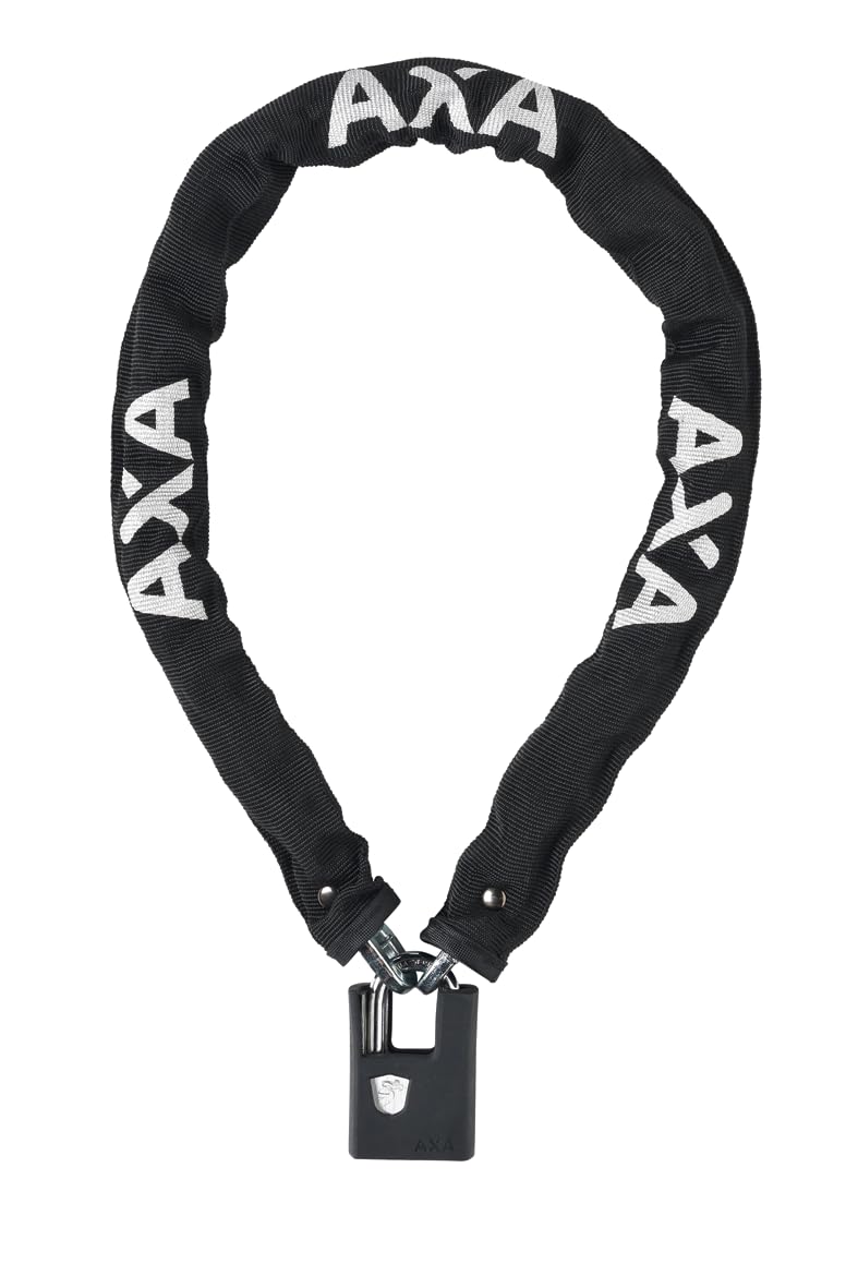 AXA Clinch 6-85 Kettenschloss – Länge 85 cm – Sicherheitsstufe 8 – inkl. 2 Wendeschlüssel – Schwarze