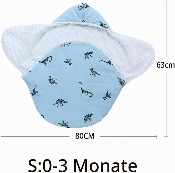 Einschlagdecke Babyschale für Winter Buggy Universal Fusssack Babydecke Baumwolle Baby Pucksack für