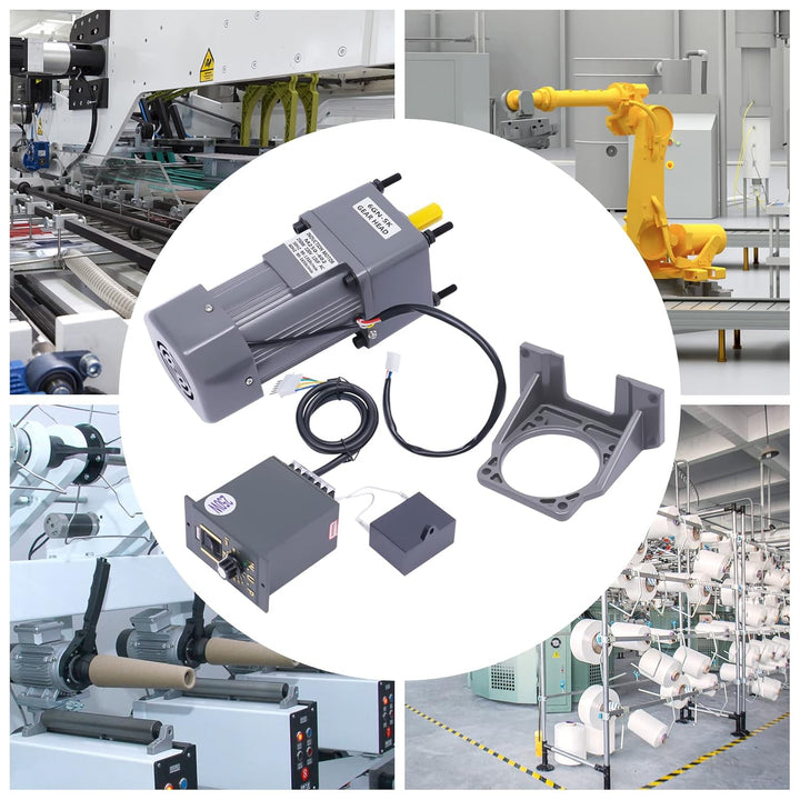 Getriebemotor 220V & 250W Schneckengetriebemotor mit Drehzahlregler, Schneckengetriebe Motor Einstel