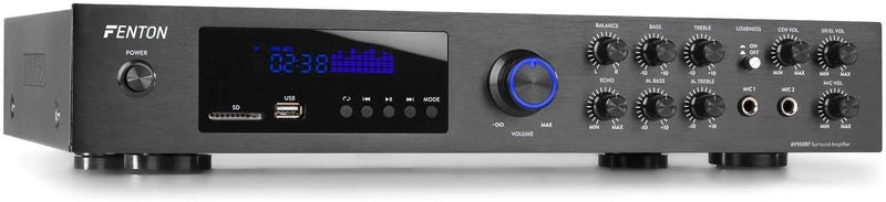 Fenton Home Cinema Surround Set met o.a. Bluetooth - 510W - Walnoot
