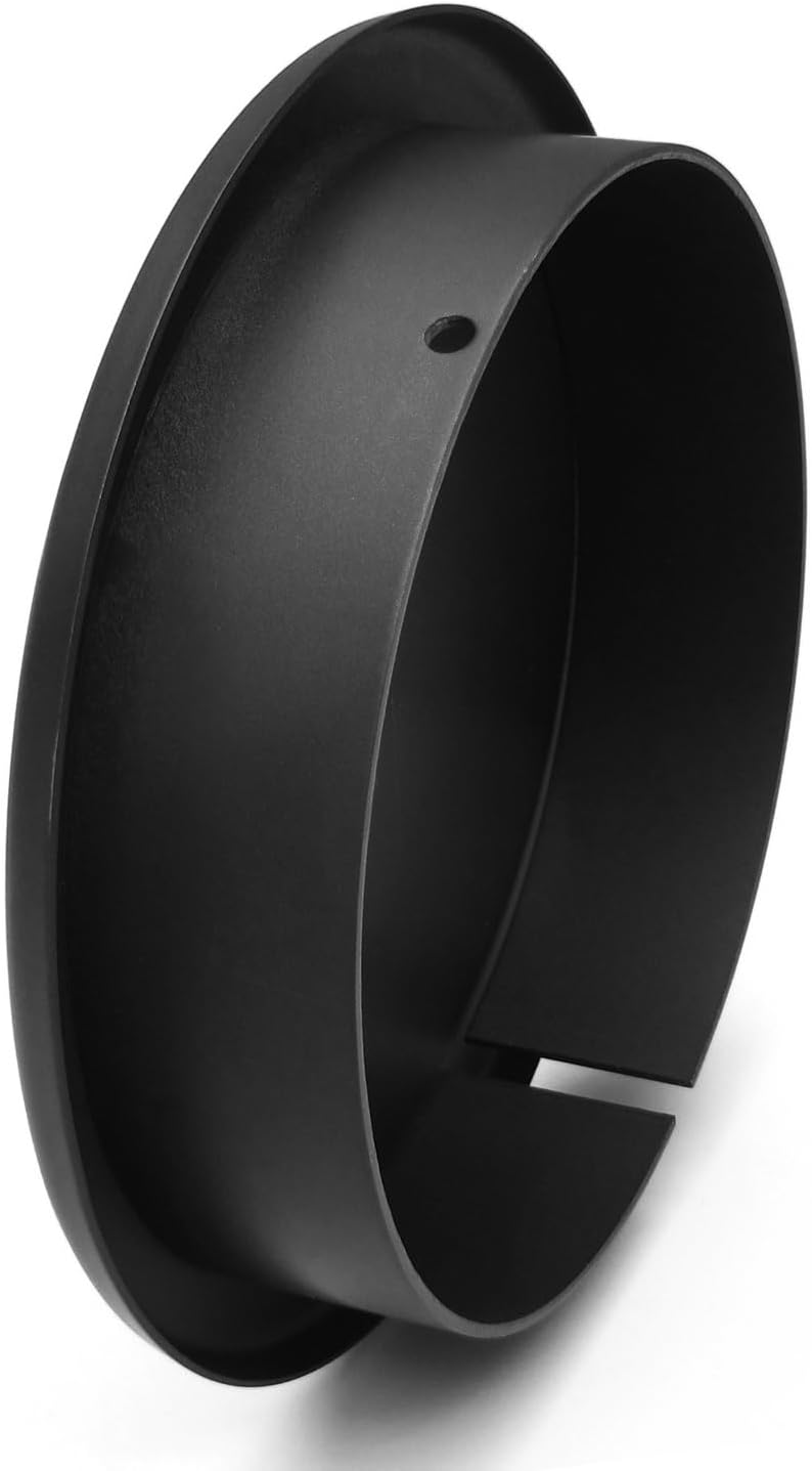 raik Rauchrohr/Ofenrohr Blindkappe 160 mm Durchmesser 0,6 mm Stahlblech Schwarz SH023-160-sw