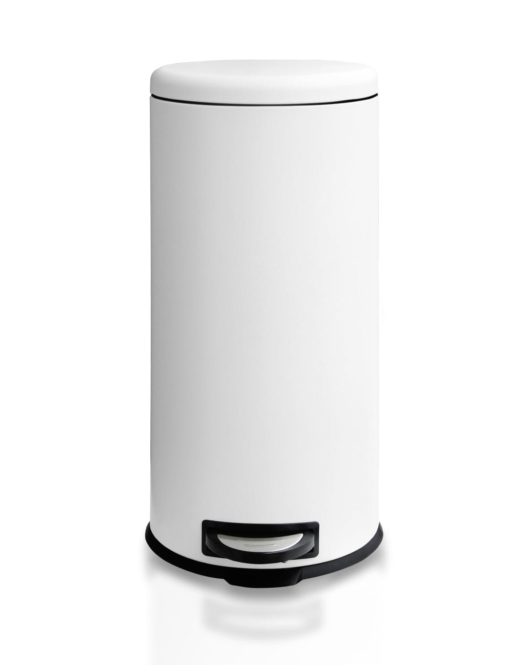 Mülleimer 30 L Treteimer mit Softclose-Deckel, Abfalleimer 30 Liter mit Fusspedal, Rund Mülleimer mi