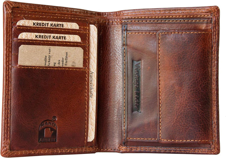 Bull Burry Herren Brown Glazed Smart Designed Echtleder Geldbörse RFID (Datenschutz)