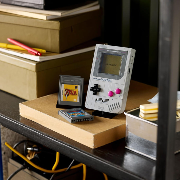 LEGO Super Mario Game Boy - Spielzeug für Erwachsene - Nintendo Deko mit 2 Modulen inkl. Zelda & ein