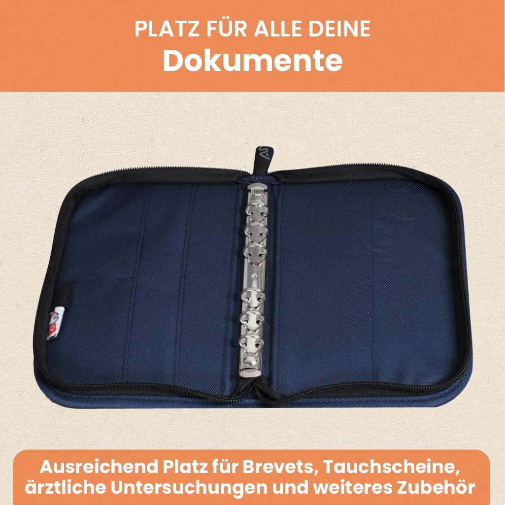 IQ Company Scuba diving log book binder Einheitsgrösse Königliche Marine, Einheitsgrösse Königliche