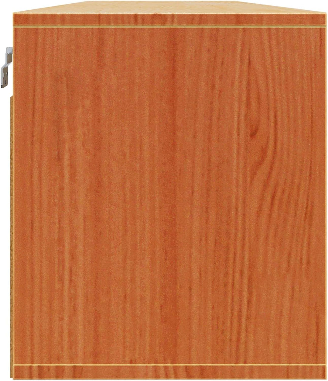 vidaXL Wandschrank mit Regal mit Tür 2 pcs Wachsbraun 80 x 30 x 35 cm, Wohnzimmer Regal, rechteckige