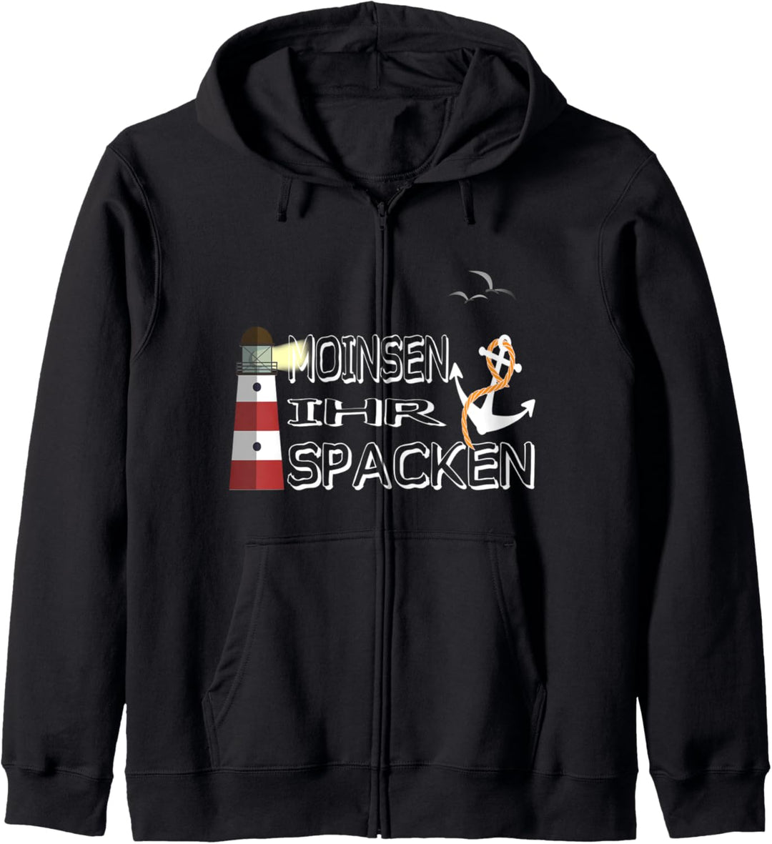 Moinsen ihr Spacken Nordsee Heimat Norddeutsche Ostsee Humor Kapuzenjacke