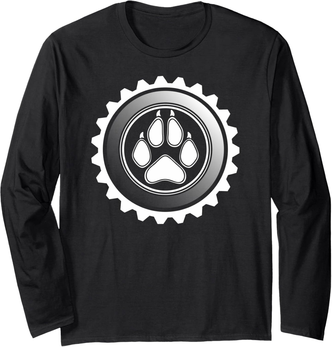 Puppy Play - Puppy Paw and Gear Design Langarmshirt