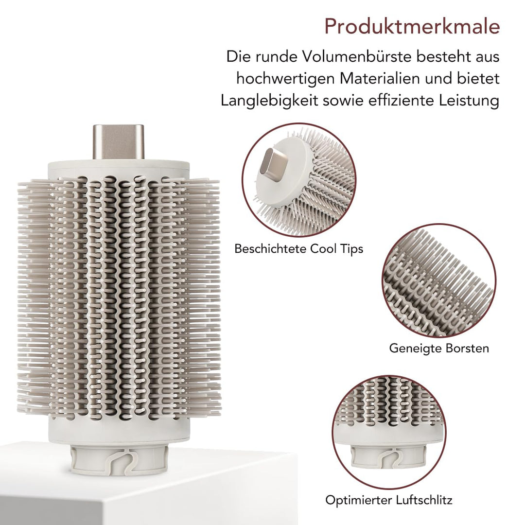Runde Volumenbürste für Shark FlexStyle, Voluminöse Styles mit weniger Frizz dank kontrolliertem Luf