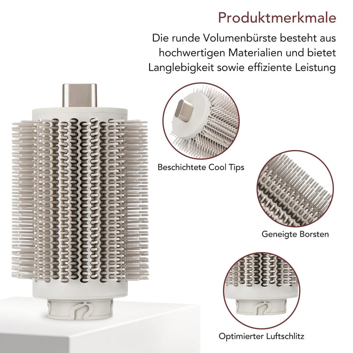 Runde Volumenbürste für Shark FlexStyle, Voluminöse Styles mit weniger Frizz dank kontrolliertem Luf
