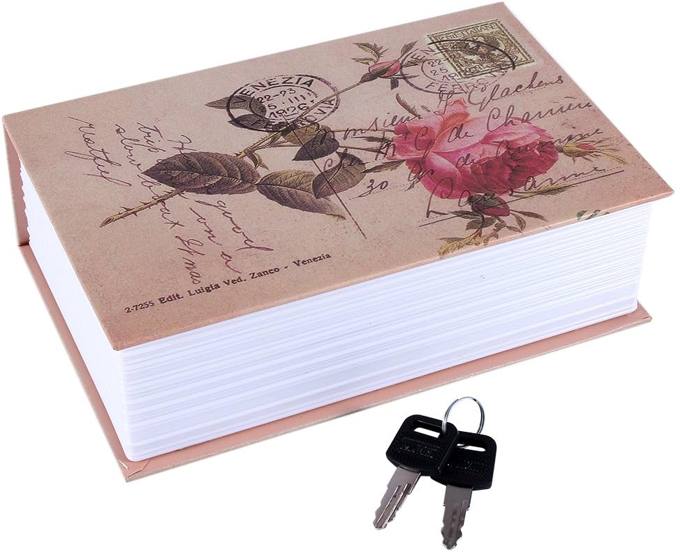 Buchtresor mit Schlüsselschloss, Geldkassetten Geldaufbewahrung – Home Dictionary Diversion Safe Loc