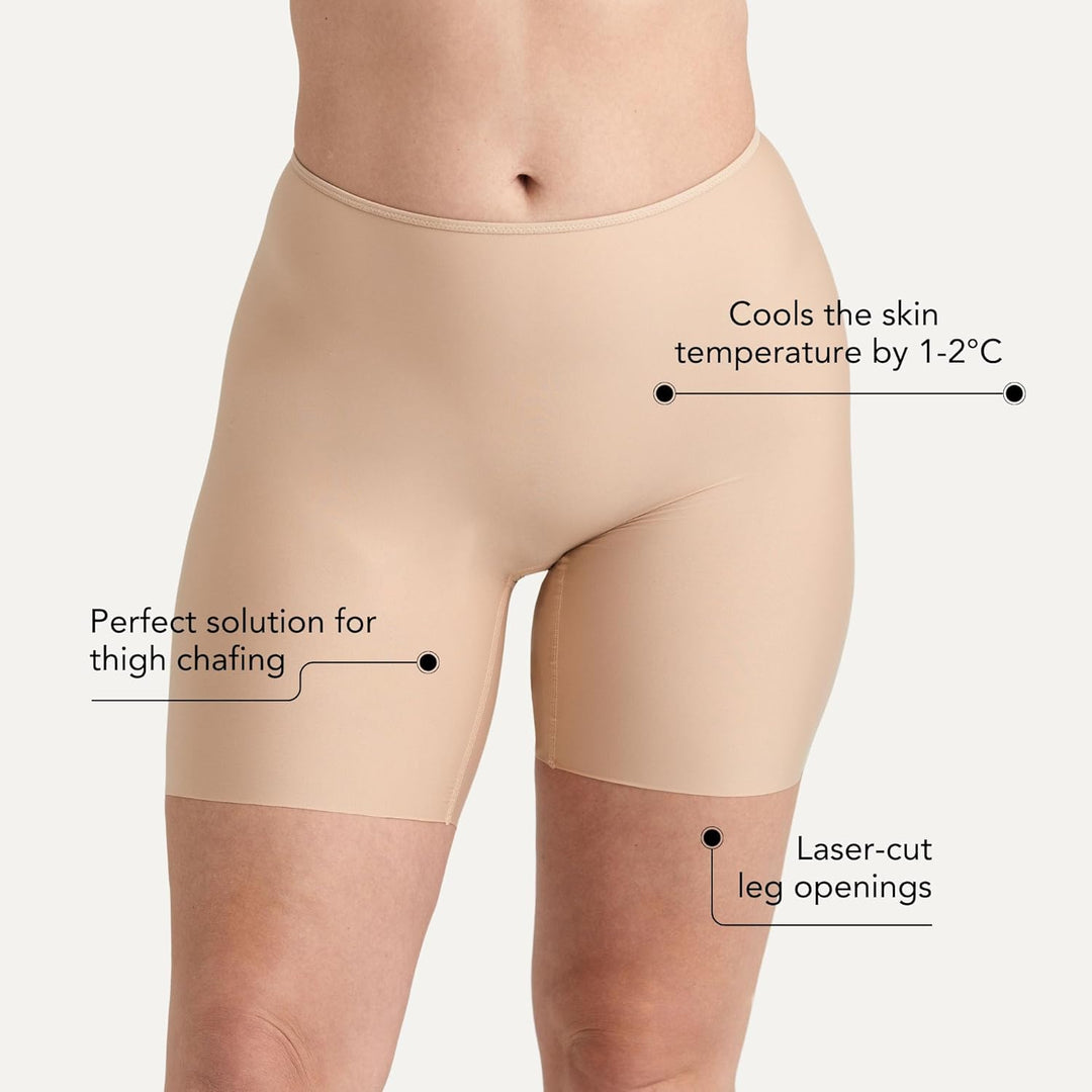 Miss Mary of Sweden Cool Sensation Damen Anti-Scheuer-Höschen mit langem Bein 38 Weiss, 38 Weiss