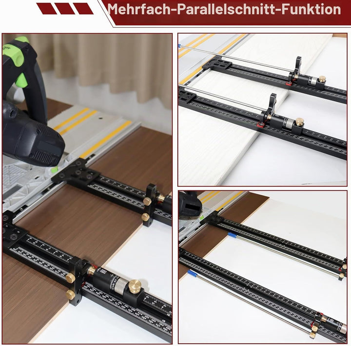 Parallelführungssystem, Holzbearbeitung Parallelführungssystem mit Mikro verstellbarem Klappstopp, S