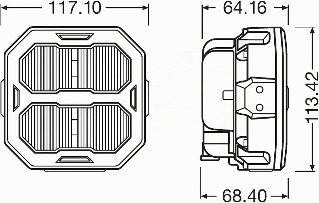 OSRAM LEDriving® Cube PX3500 Ultra Wide, LEDPWL102-UW, OFF ROAD, LED Arbeitsscheinwerfer, 3500 Lumen