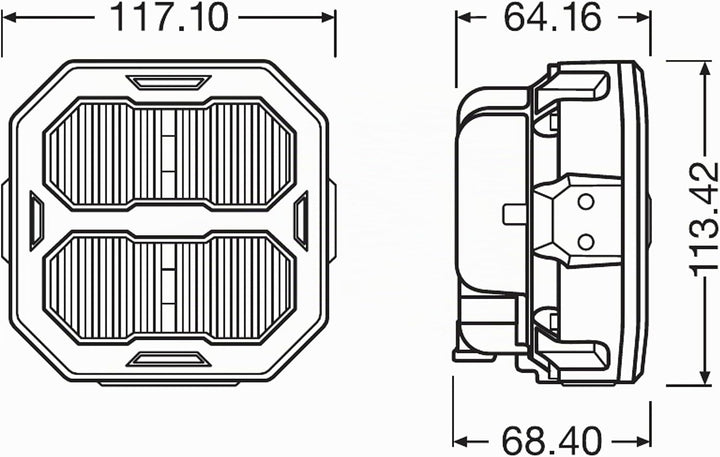 OSRAM LEDriving® Cube PX3500 Ultra Wide, LEDPWL102-UW, OFF ROAD, LED Arbeitsscheinwerfer, 3500 Lumen