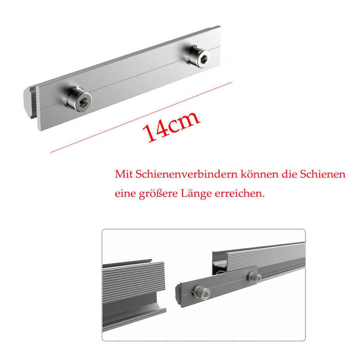 für Breite des Solarmoduls 1134mm, Photovoltaik Solar Ziegeldach Montage Set 3 Module Befestigung Sc